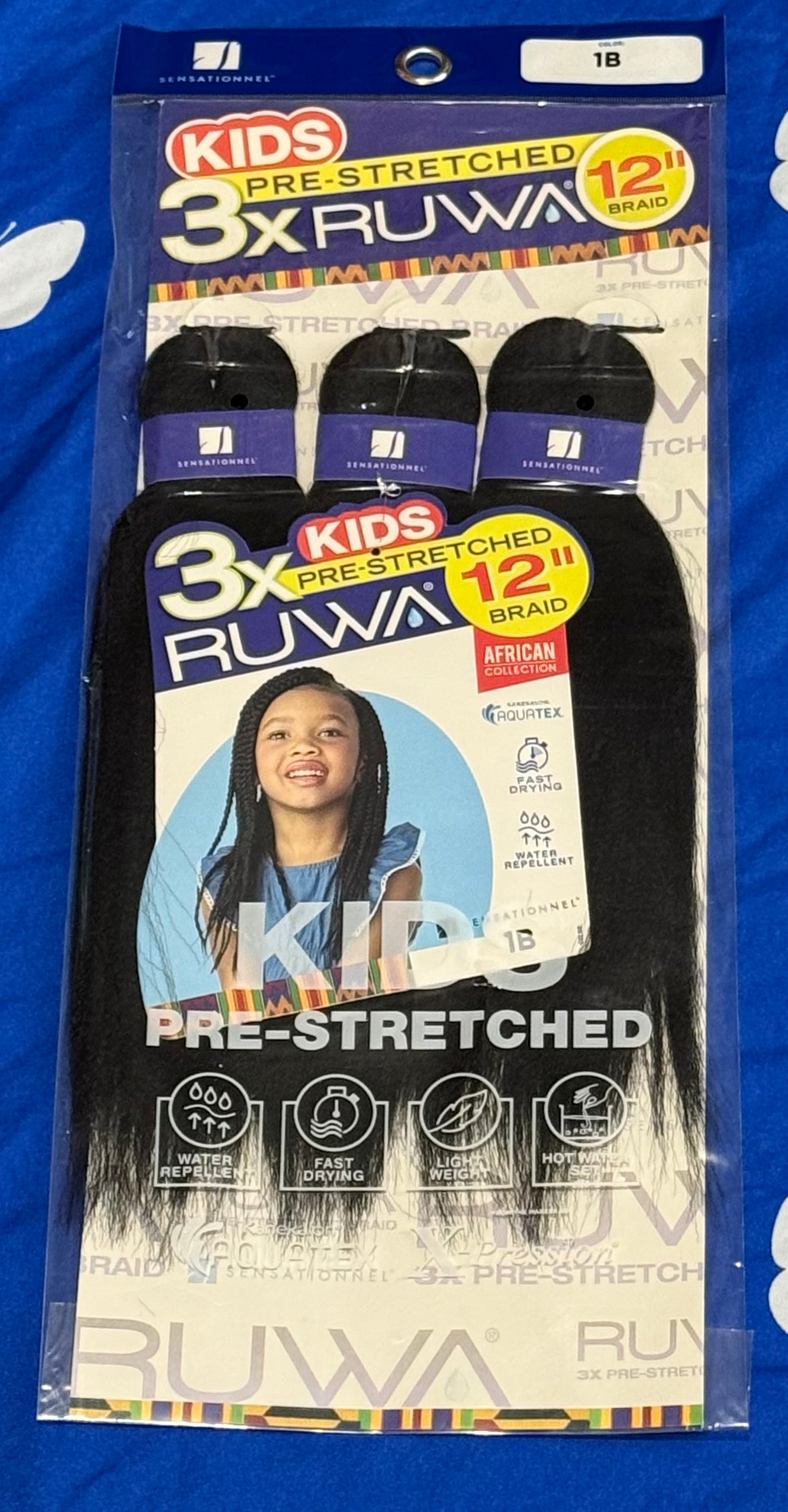 3X RUWA Kids X-pressions Braiding Hair 12"