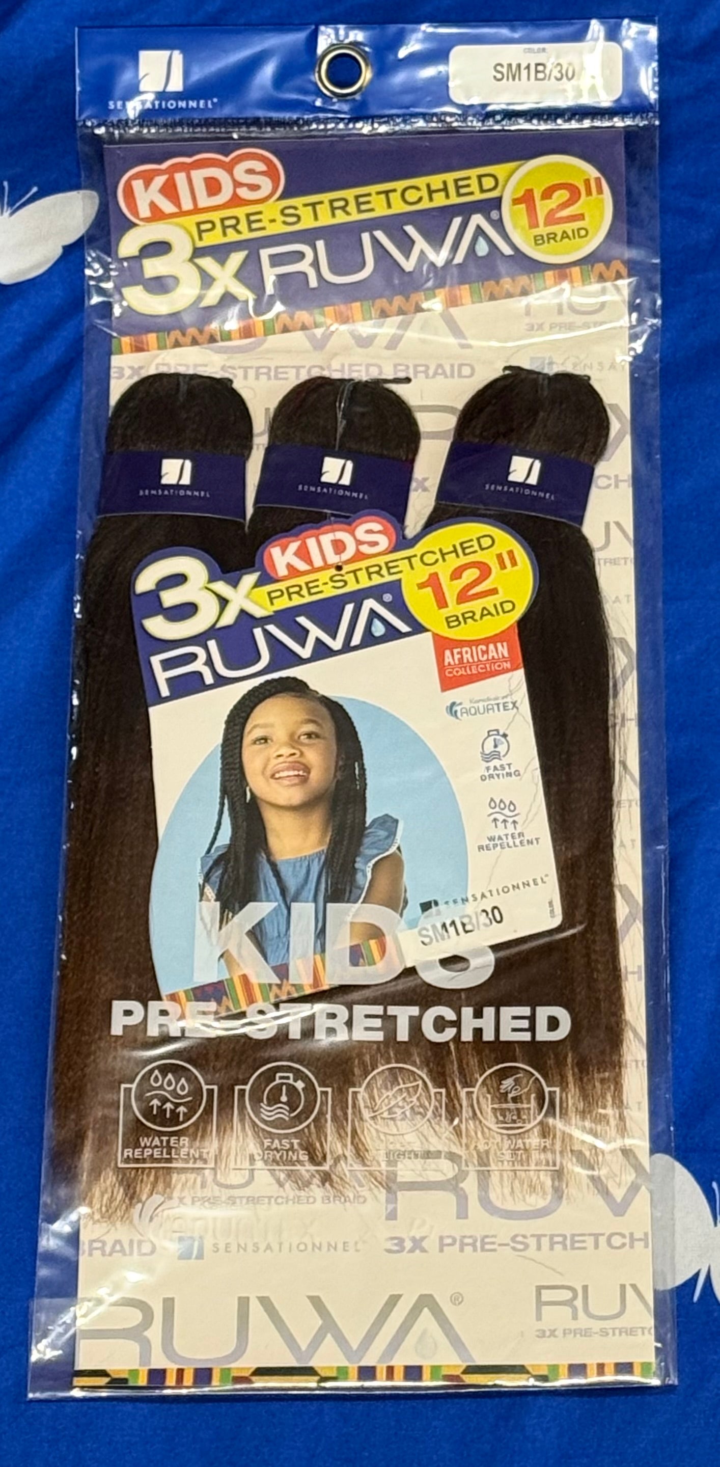 3X RUWA Kids X-pressions Braiding Hair 12"