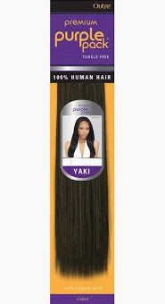 Outre Human Hair Weave Premium Purple Pack Yaki